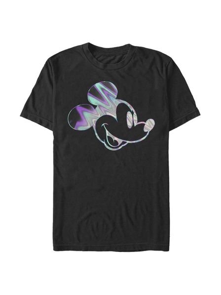 ZOOT.Fan Čierne pánske tričko Disney Neon Slick Mick