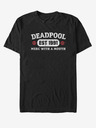 ZOOT.Fan Čierne unisex tričko Marvel Athletic Merc