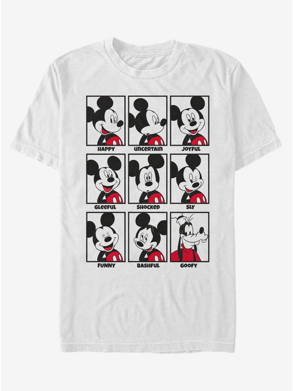 ZOOT.Fan Biele pánske tričko Disney Mickey Mood
