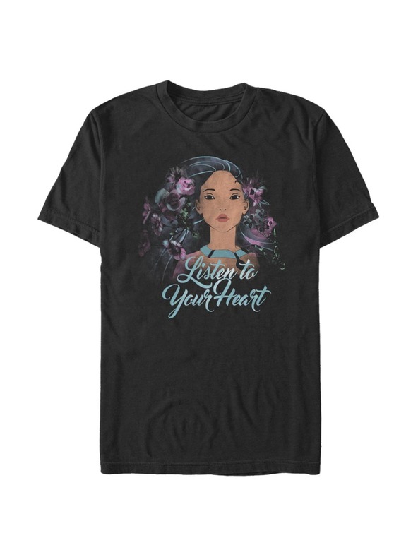 ZOOT.Fan Black Men's T-Shirt Disney Flower Pocahontas