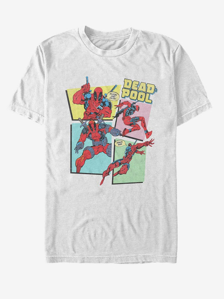 ZOOT.Fan Biele unisex tričko Marvel DP 90's Group Panels