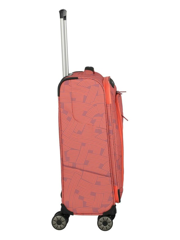 Travelite Cestovný kufor Travelite Skaii 4w S Print Peach