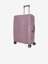 Travelite Ružový dámsky cestovný kufor Travelite Elvaa 4w M Rosé