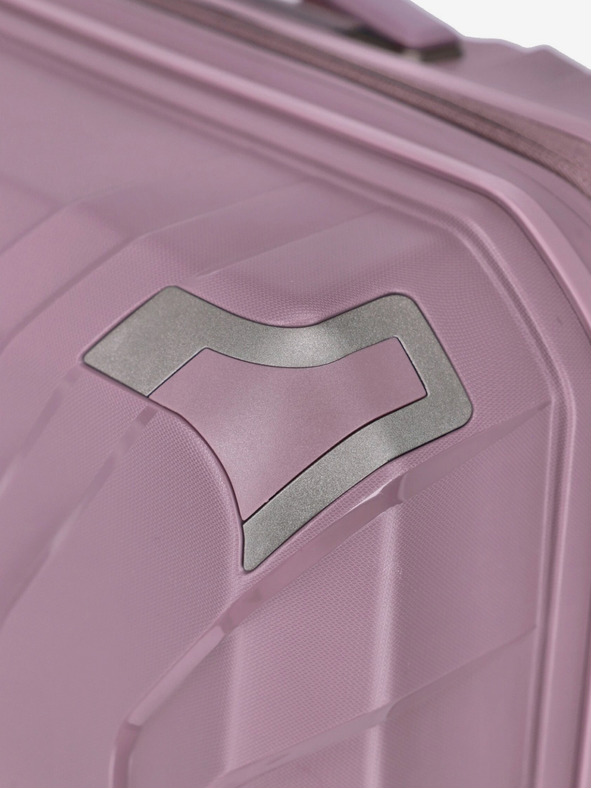 Travelite Ružový dámsky cestovný kufor Travelite Elvaa 4w M Rosé