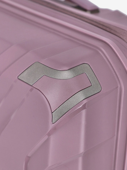 Travelite Ružový dámsky cestovný kufor Travelite Elvaa 4w M Rosé