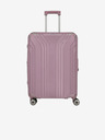 Travelite Ružový dámsky cestovný kufor Travelite Elvaa 4w M Rosé