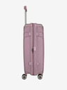 Travelite Ružový dámsky cestovný kufor Travelite Elvaa 4w M Rosé
