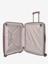 Travelite Ružový dámsky cestovný kufor Travelite Elvaa 4w M Rosé