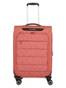 Travelite Cestovný kufor Travelite Skaii 4w M Print Peach