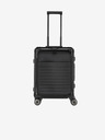 Travelite Čierny kufor Travelite Next 4w S s predným vreckom