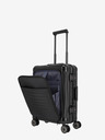Travelite Čierny kufor Travelite Next 4w S s predným vreckom