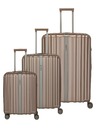 Travelite Sada cestovných kufrov Travelite Paros 4w S,M,L Cappuccino
