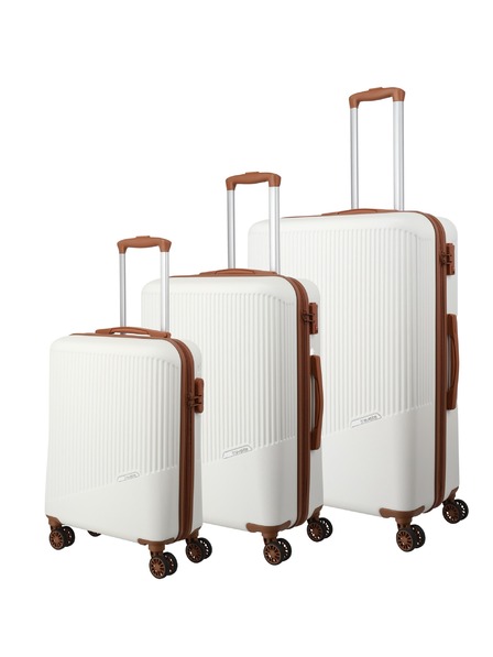 Travelite Sada cestovných kufrov Travelite Bali S,M,L biela/koňaková