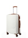 Travelite Sada cestovných kufrov Travelite Bali S,M,L biela/koňaková