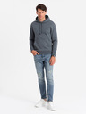 Ombre Clothing Pánska bavlnená klokania mikina BASIC s kapucňou Ombre Clothing