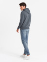 Ombre Clothing Pánska bavlnená klokania mikina BASIC s kapucňou Ombre Clothing