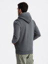 Ombre Clothing Pánska bavlnená mikina BASIC so zipsom Ombre Clothing