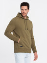 Ombre Clothing Pánska bavlnená klokania mikina BASIC s kapucňou Ombre Clothing