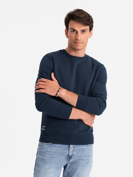 Ombre Clothing Pánska bavlnená mikina BASIC Ombre Clothing
