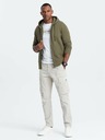 Ombre Clothing Pánska bavlnená elastická mikina BASIC Ombre Clothing