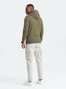 Ombre Clothing Pánska bavlnená elastická mikina BASIC Ombre Clothing