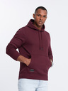 Ombre Clothing Pánska bavlnená mikina BASIC s klokaňou a kapucňou Ombre Clothing