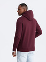 Ombre Clothing Pánska bavlnená mikina BASIC s klokaňou a kapucňou Ombre Clothing