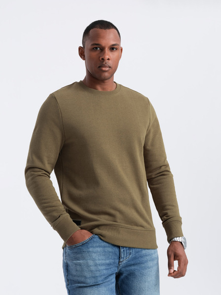Ombre Clothing Pánska bavlnená mikina BASIC Ombre Clothing