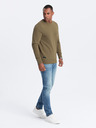 Ombre Clothing Pánska bavlnená mikina BASIC Ombre Clothing