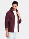 Ombre Clothing Pánska bavlnená mikina BASIC so zipsom Ombre Clothing