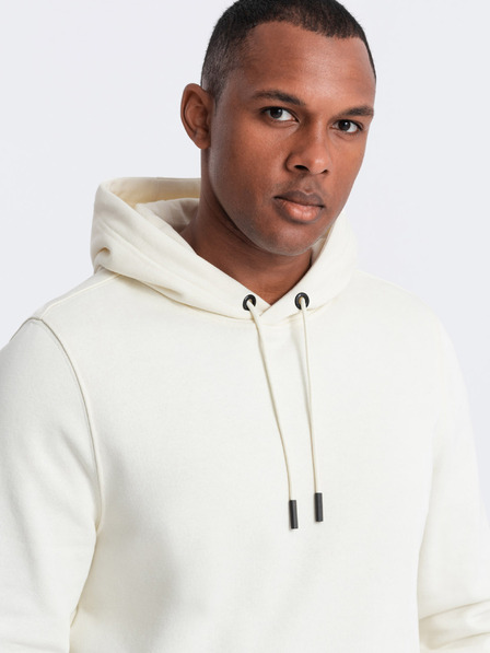 Ombre Clothing Pánska bavlnená klokania mikina BASIC s kapucňou Ombre Clothing