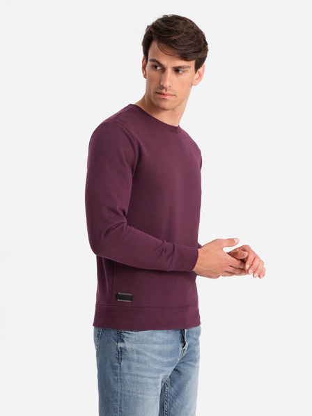 Ombre Clothing Pánska bavlnená nevystužená mikina BASIC Ombre Clothing
