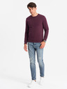 Ombre Clothing Pánska bavlnená nevystužená mikina BASIC Ombre Clothing