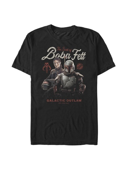 ZOOT.Fan Čierne pánske tričko Star Wars Boba Badge