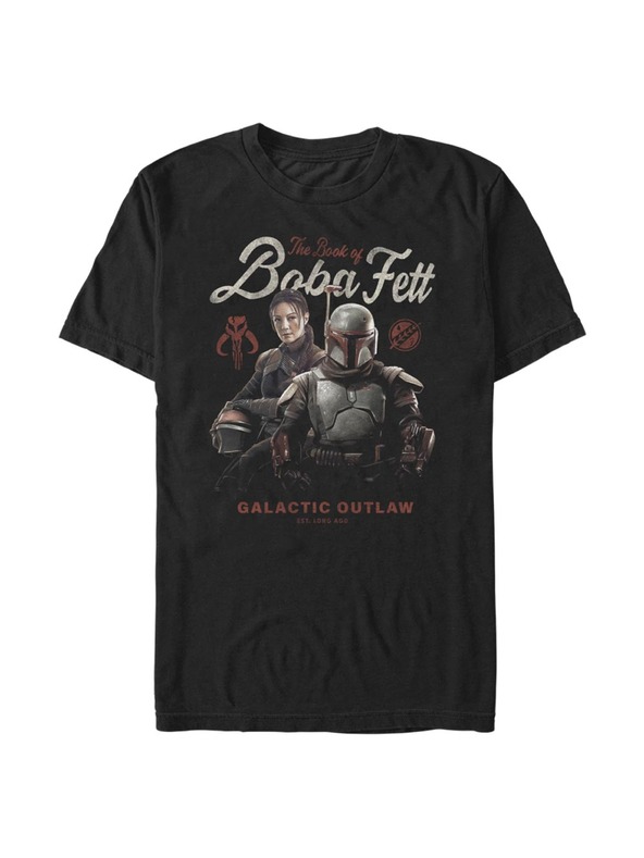 ZOOT.Fan Čierne pánske tričko Star Wars Boba Badge