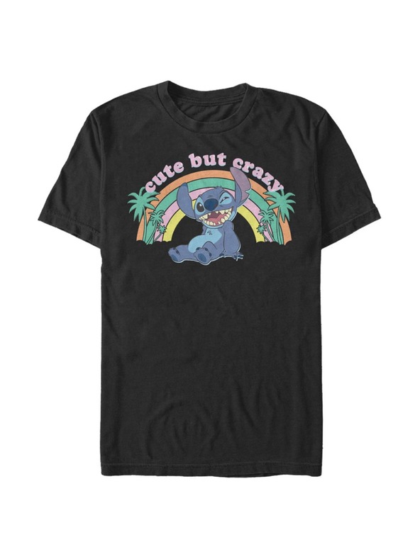 ZOOT.Fan Black Men's T-Shirt Disney Kawaii Stitch