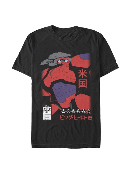 ZOOT.Fan Čierne pánske tričko Pixar Cool Baymax