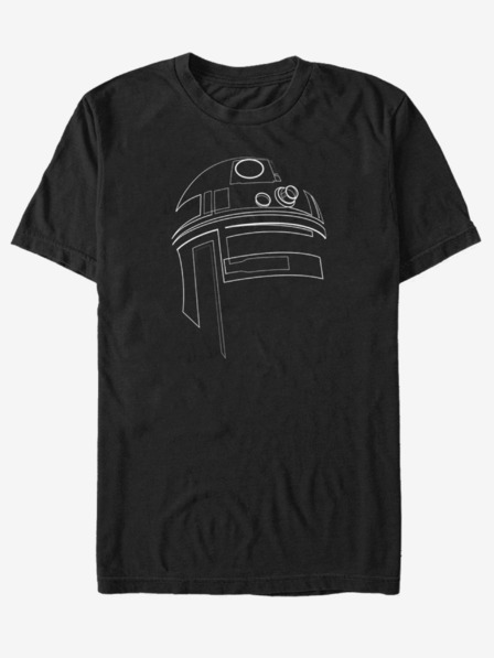 ZOOT.Fan Čierne unisex tričko ZOOT.Fan Star Wars Simple R2D2