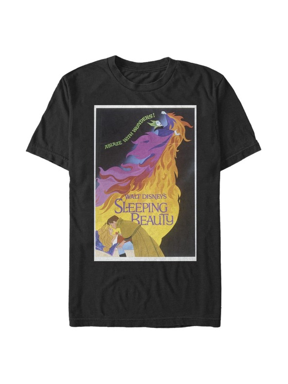 ZOOT.Fan Čierne pánske tričko Disney Dark Sleeping Beauty Poster
