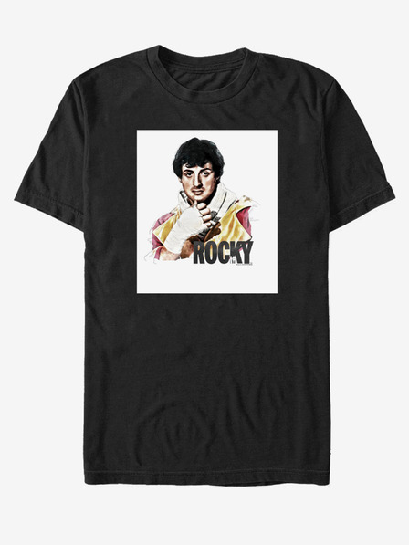 ZOOT.Fan Čierne unisex tričko ZOOT.Fan Rocky Pose