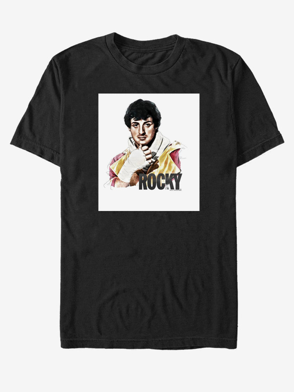 ZOOT.Fan Čierne unisex tričko ZOOT.Fan Rocky Pose