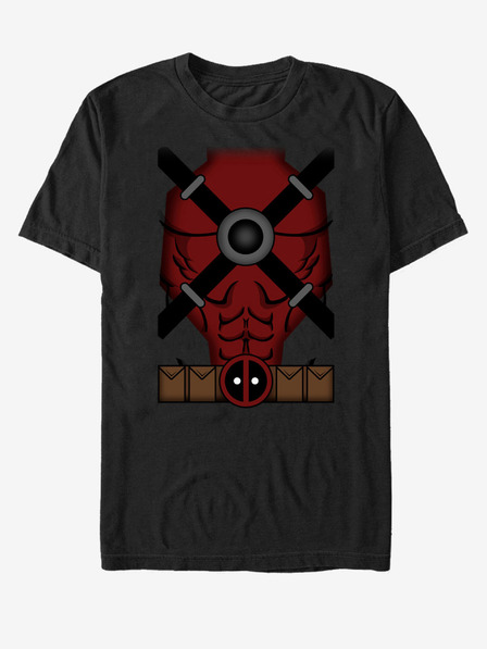 ZOOT.Fan Čierne unisex tričko Marvel Deadpool Kostým