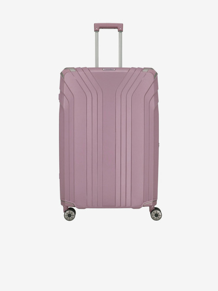 Travelite Ružový dámsky cestovný kufor Travelite Elvaa 4w L Rosé