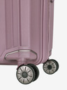 Travelite Ružový dámsky cestovný kufor Travelite Elvaa 4w L Rosé