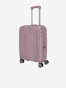 Travelite Ružový dámsky cestovný kufor Travelite Elvaa 4w S Rosé