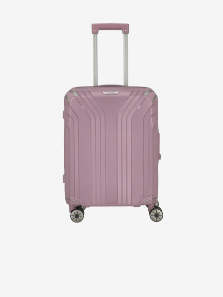 Travelite Ružový dámsky cestovný kufor Travelite Elvaa 4w S Rosé