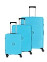 Travelite Sada cestovných kufrov Travelite Orbita S,M,L Turquoise
