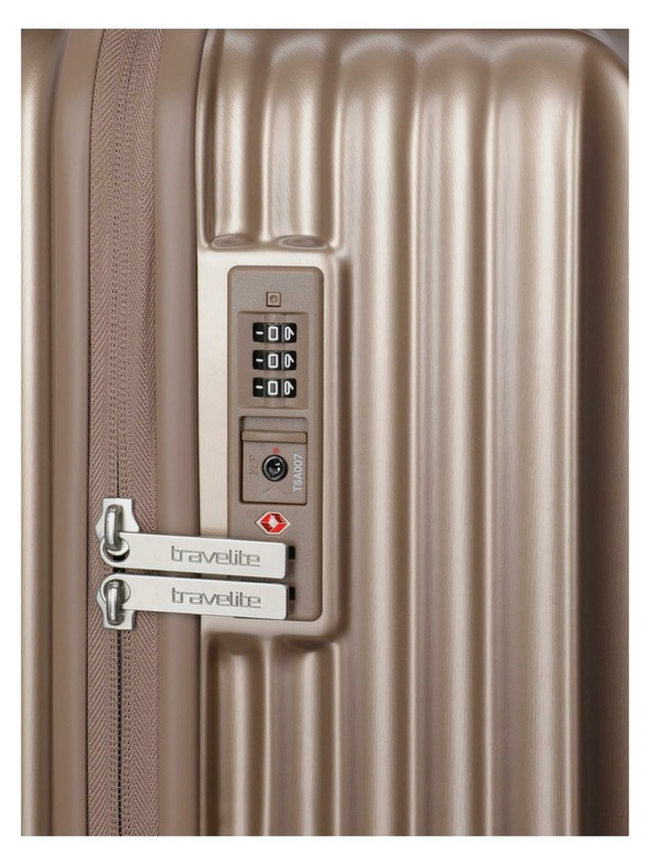 Travelite Cestovný kufor Travelite Paros 4w S Cappuccino