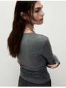 Marks & Spencer Top s výstrihom Marks & Spencer sivý