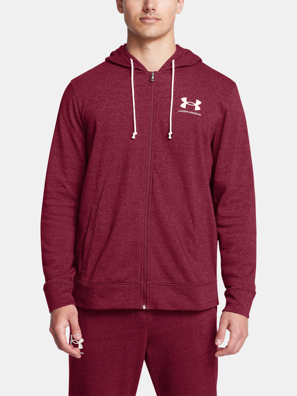Under Armour Pánska mikina Under Armour UA Rival Terry LC FZ-RED